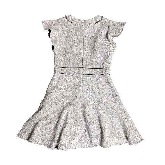 Shoshanna Connie Flutter Sleeve Tweed Mini Dress Size 6 - Picture 3 of 9